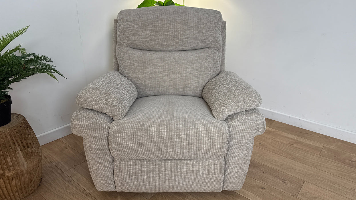 DFS The Tamla Fabric Recliner Chair on Florence Beige