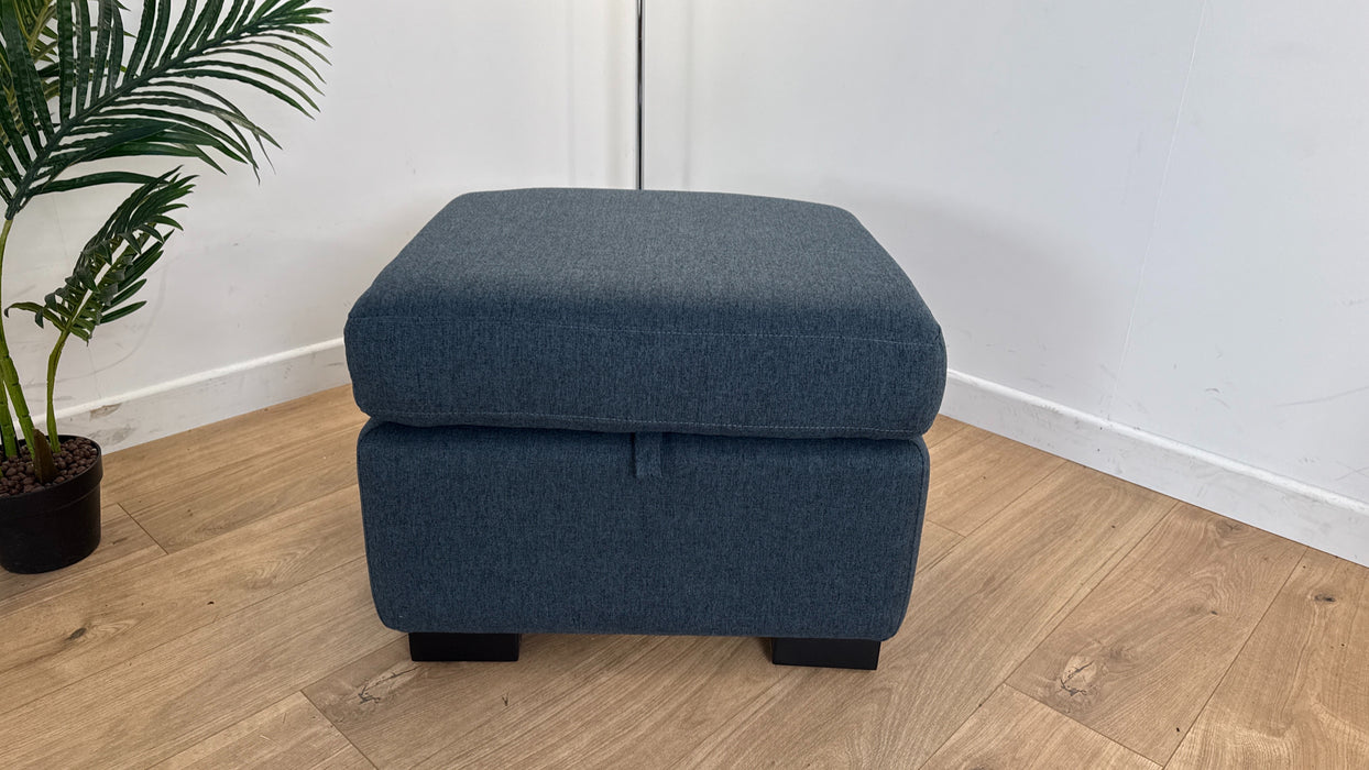 Hike Storage Footstool - Denim Blue