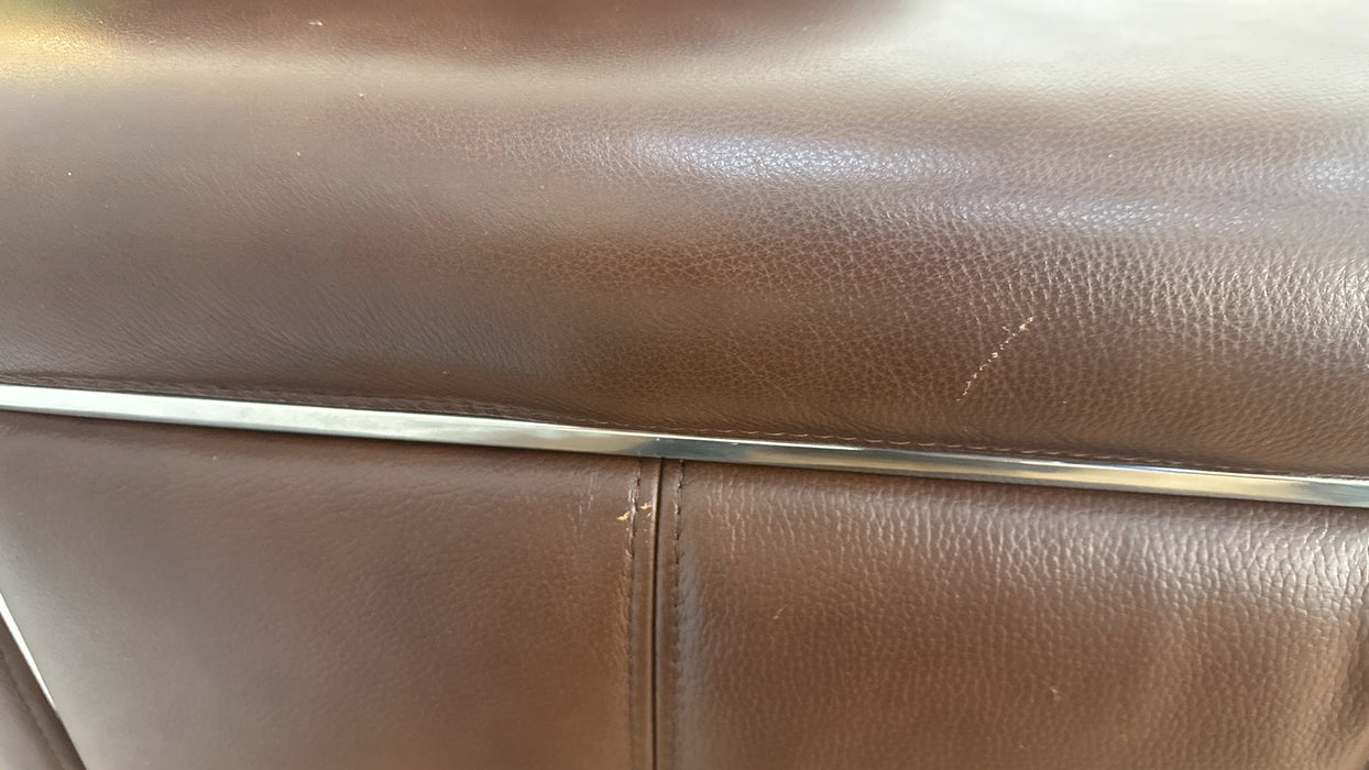 Sofology Marvella Leather 3 Power Recliner in Chocolate