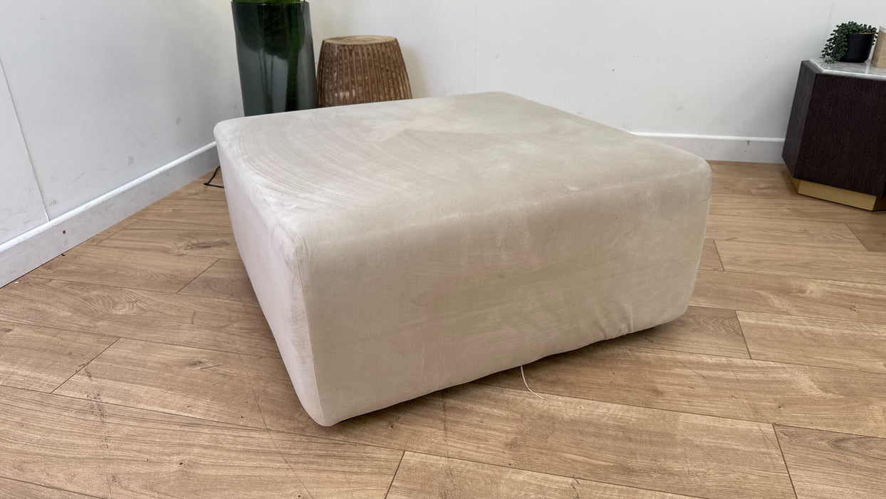 SofologyTitan Designer Footstool  in Cream All Over