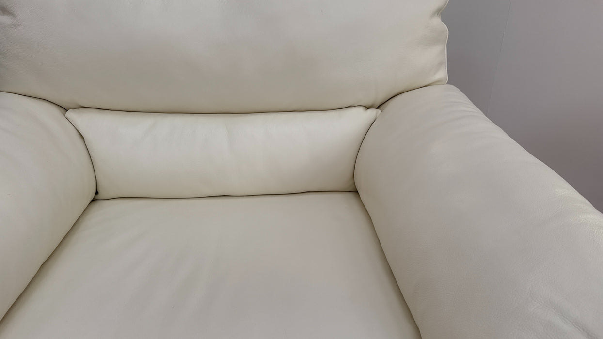 Santino Chair - Leather - Hampshire Aspen White