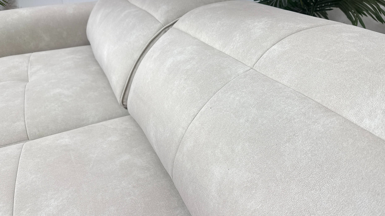 Sofology Riviera Fabric Motion Chaise in Lifestyle Flecked Ivory