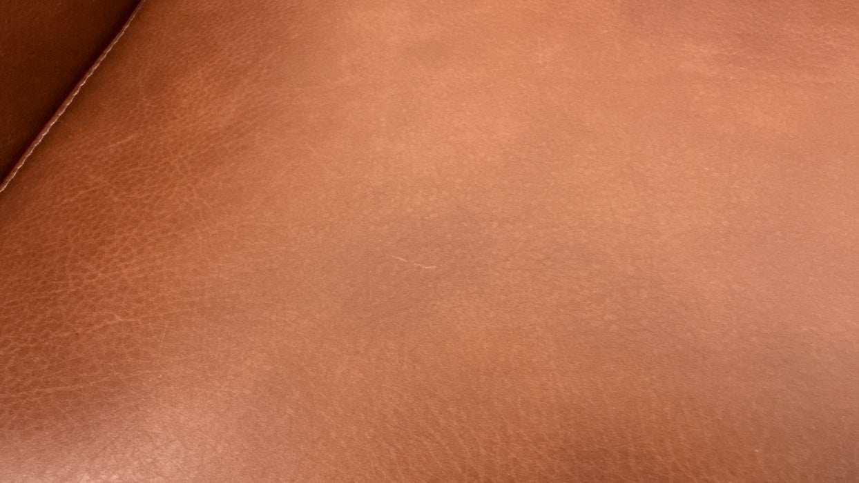 Sofology Adler Leather Asymmetric 4 Seater in Relaxed Soft Brown