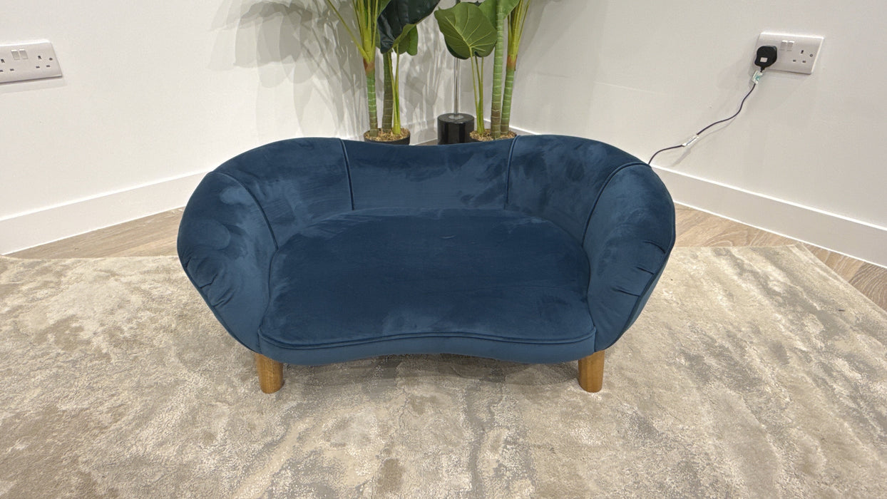 Sofology Perle Fabric Small Dog Sofa in Teal