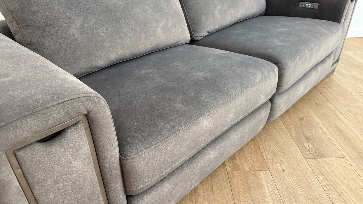 Sofology The Elixir 2.5 Seater Fabric Recliner Sofa in Lifestyle Flecked Mocha