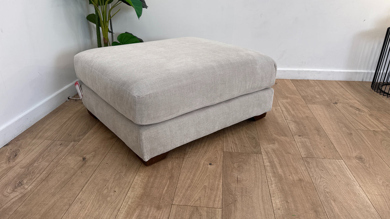 Sofology Tallulah Fabric Storage Footstool in Soft Chenille Wicker