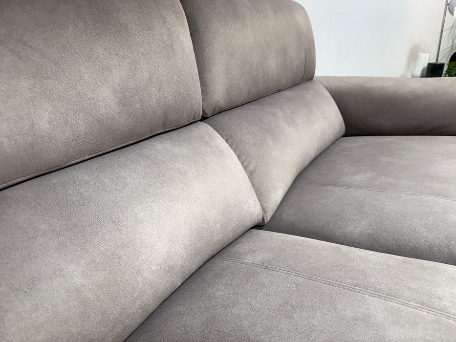 Sofology Bailey Fabric 2.5 Seater Power Recliner/Headrest in Lifestyle Flecked Nutmeg