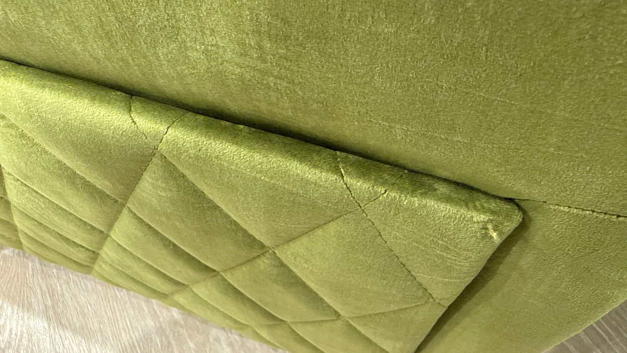 Sofology Benz Fabric Chair Power Recliner/Headrest Heated Seat in Heritage Velvet Olive