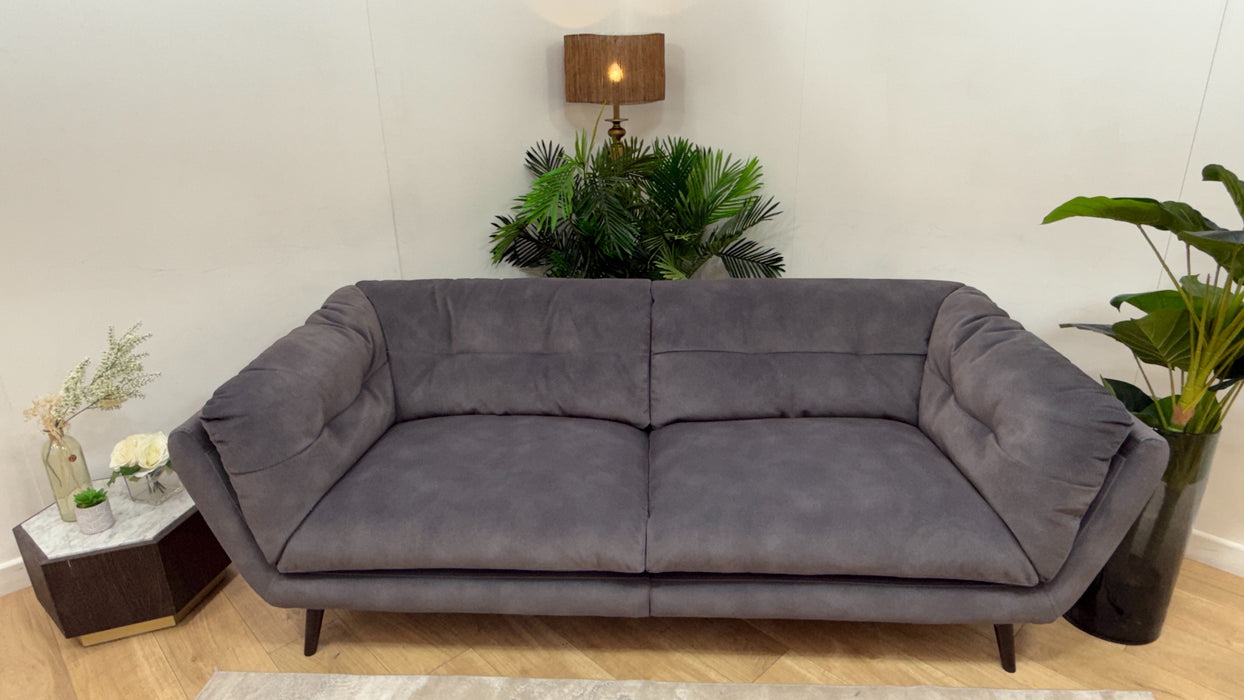 Sofology Hygge Fabric 4 Seater Split in Lifestyle Mottled Charcoal