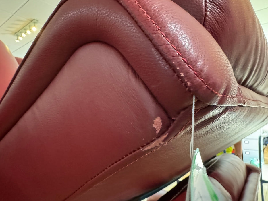Gracy 4 Seater Split Cranberry Leather (WA2)