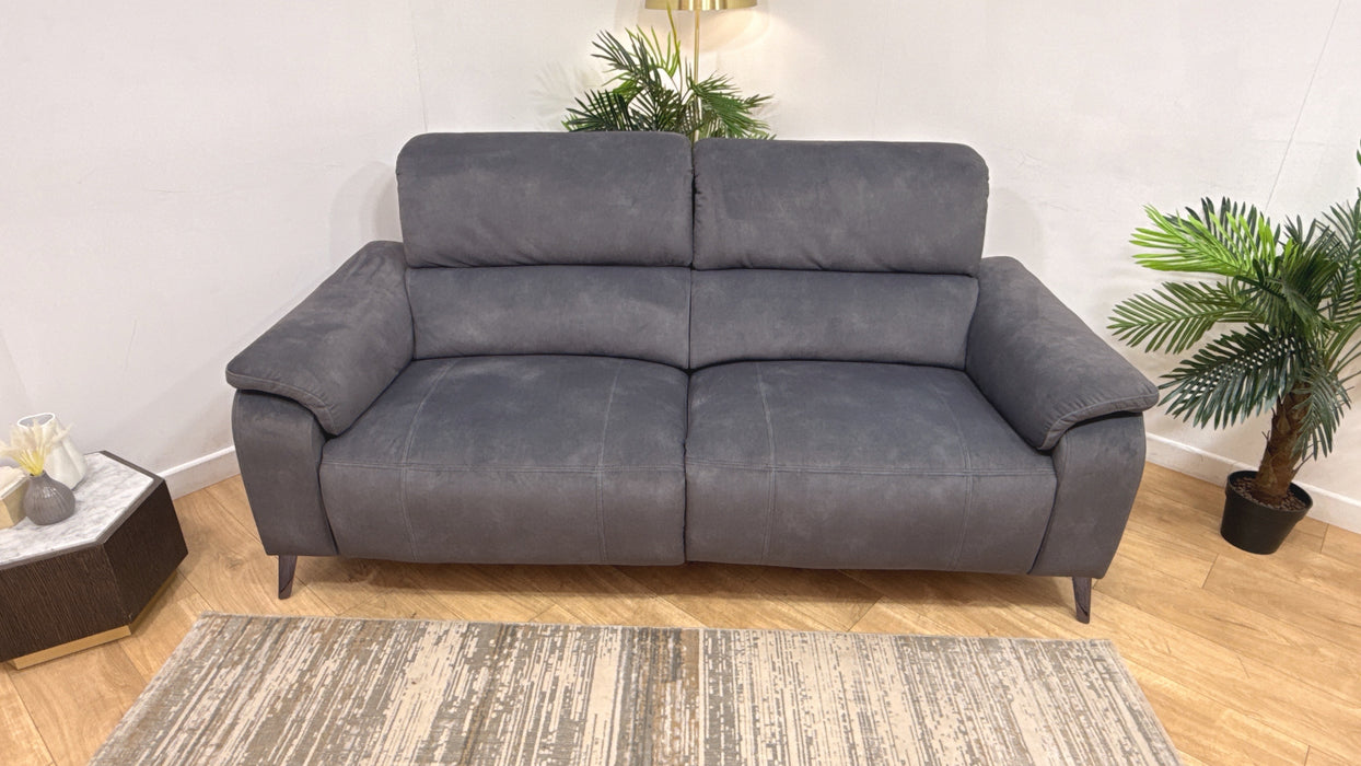 Sofology Bailey Fabric 2.5 Seater Power Recliner in Lifestyle Flecked Charcoal