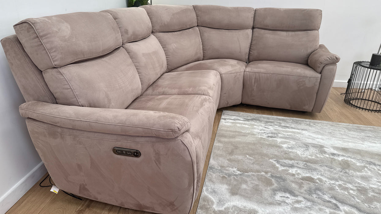 Sofology Parker 3 Corner 1 in Lifestyle Plush Fabric Nutmeg