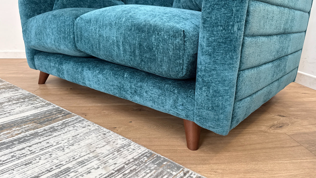 Midland Hill 2 Seater - Fabric Sofa - Meridian Teal All Over