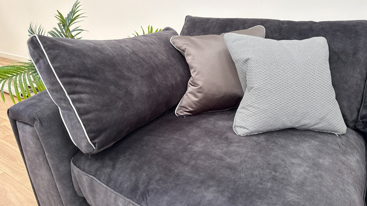 Emperor 3 Corner 1.5 Corner Sofa - Fabric - Lucerne Charcoal