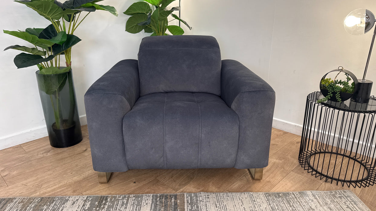 Sofology Marvella Fabric Chair in Lifestyle Flecked Charcoal