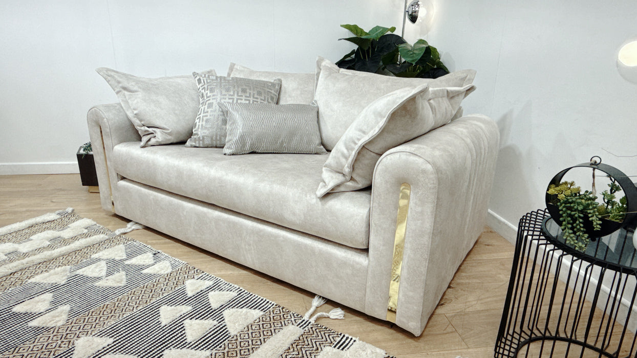 Sofology Savoy Fabric 2 Seater in Lifestyle Dapple Fabric Marble Mix