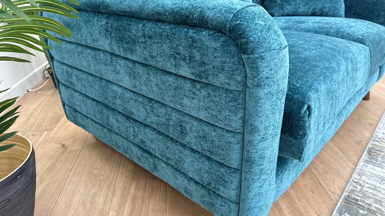 Midland Hill 2 Seater - Fabric Sofa - Meridian Teal All Over