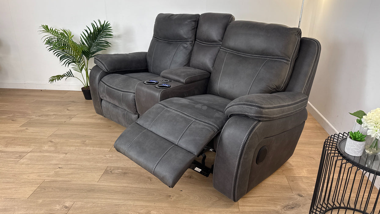 Vinson 2 Seater Power Reclining Sofa + Smart Console