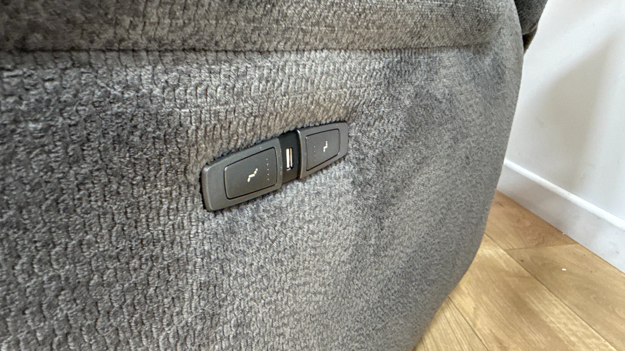 DFS Mallow 2 Seater Power Recliner in Grey