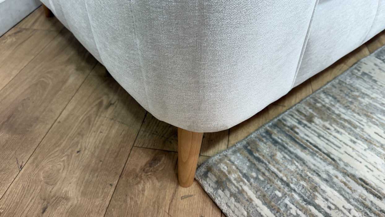 Sofology Remy Fabric 4 Seater in Soft Chenille Natural