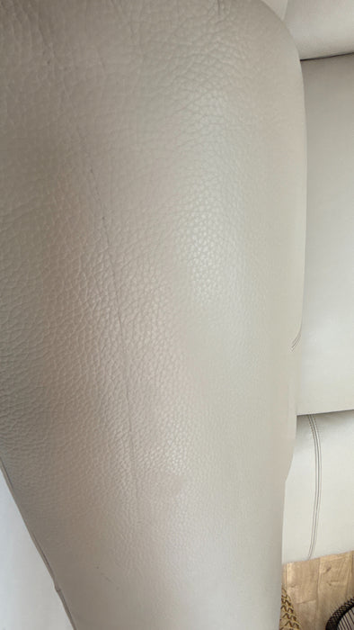 Sofology The Fratelli 1.5 Chaise Corner 3 Power Recliner/Headrest in Trusty Embossed Leather Stone