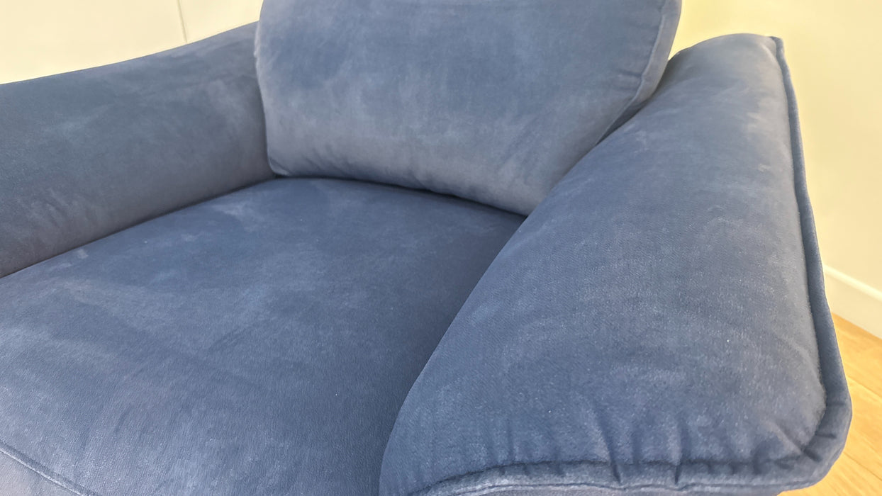 Sofology The Arlo Fabric Chair Power Recliner in Lifestyle Flecked Navy