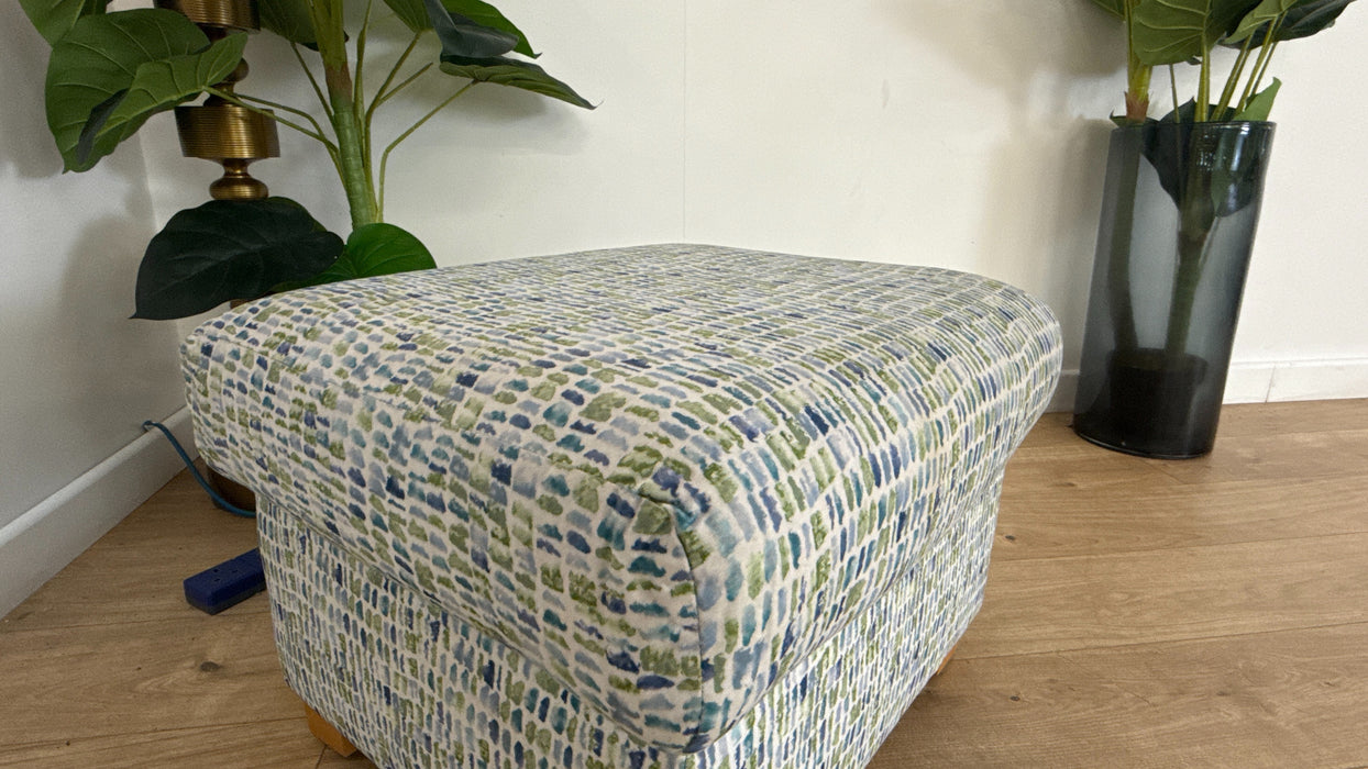 Sofology The Layla Fabric Storage Footstool in Novak Ocean