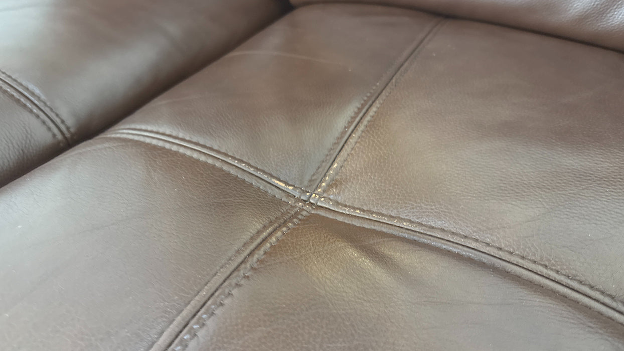 Sofology Marvella Leather 3 Power Recliner in Chocolate