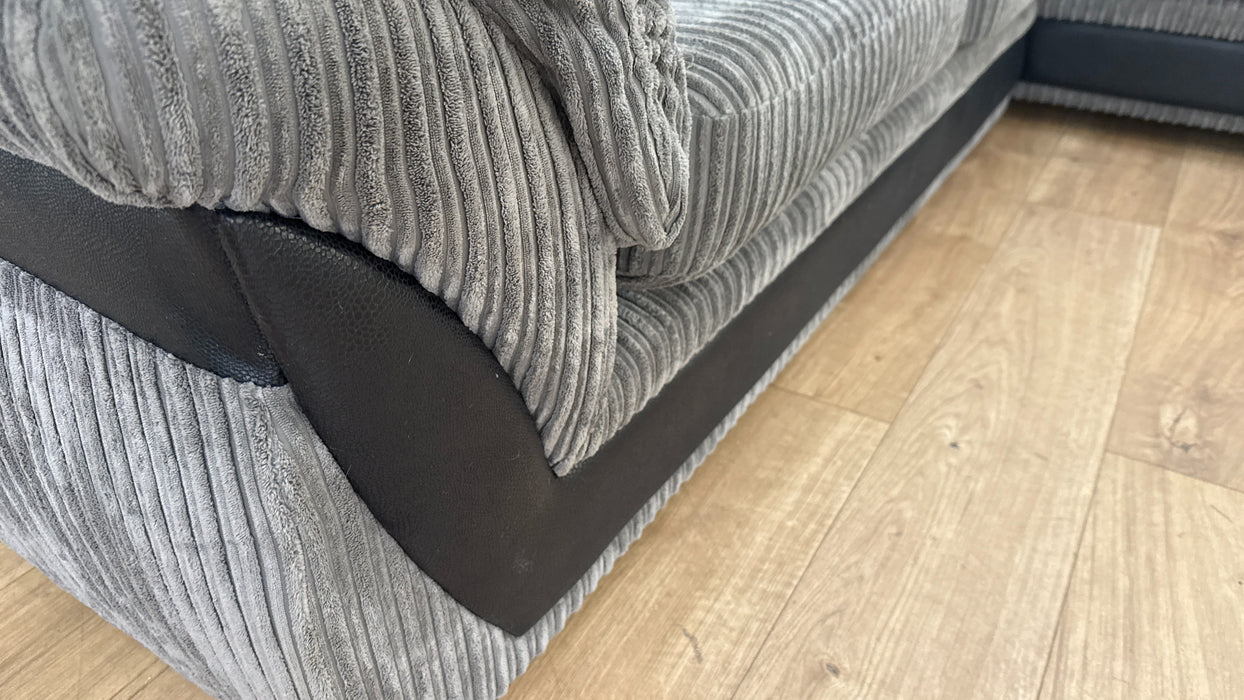 DFS The Zana Fabric Corner Sofa in Slate Combination