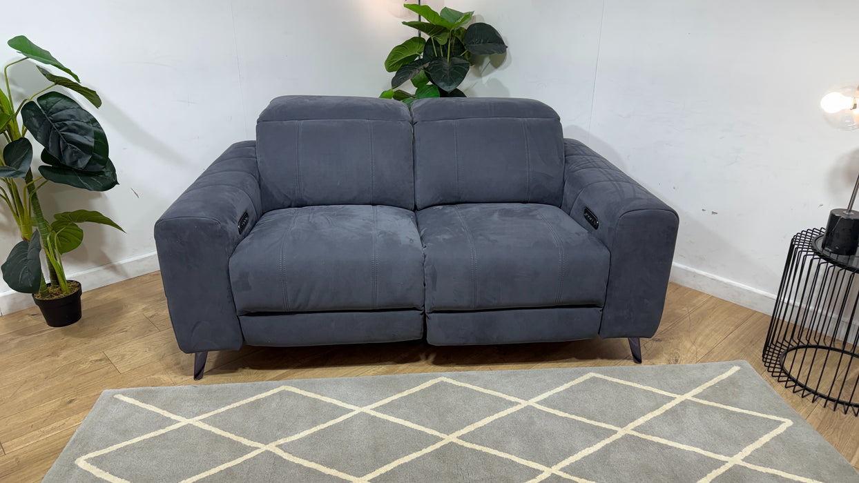 Allure 2 seater lifestyle  nubuck feel fabric  charcoal