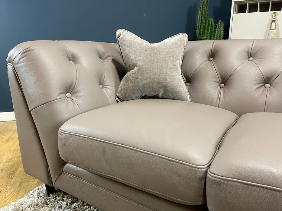 Bridgerton 2 Seater Leather Taupe / Grey Mix (WA2)