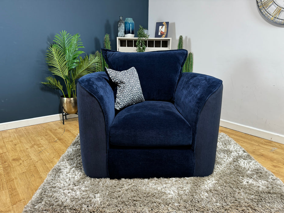 Como Fabric Chair - Villa Midnight  (WA2)