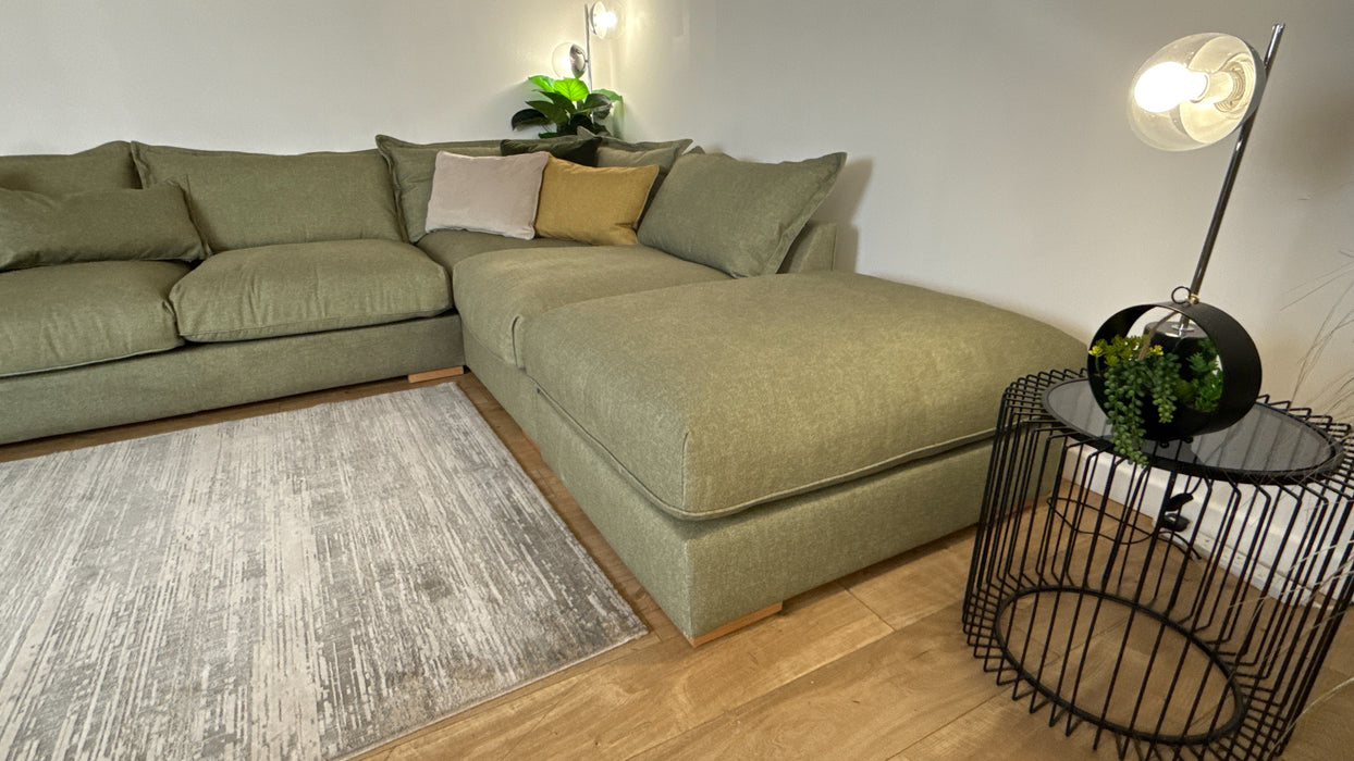 Sofology Gaia Fabric 3 Corner 1.5 Terminal in Buckingham Olive