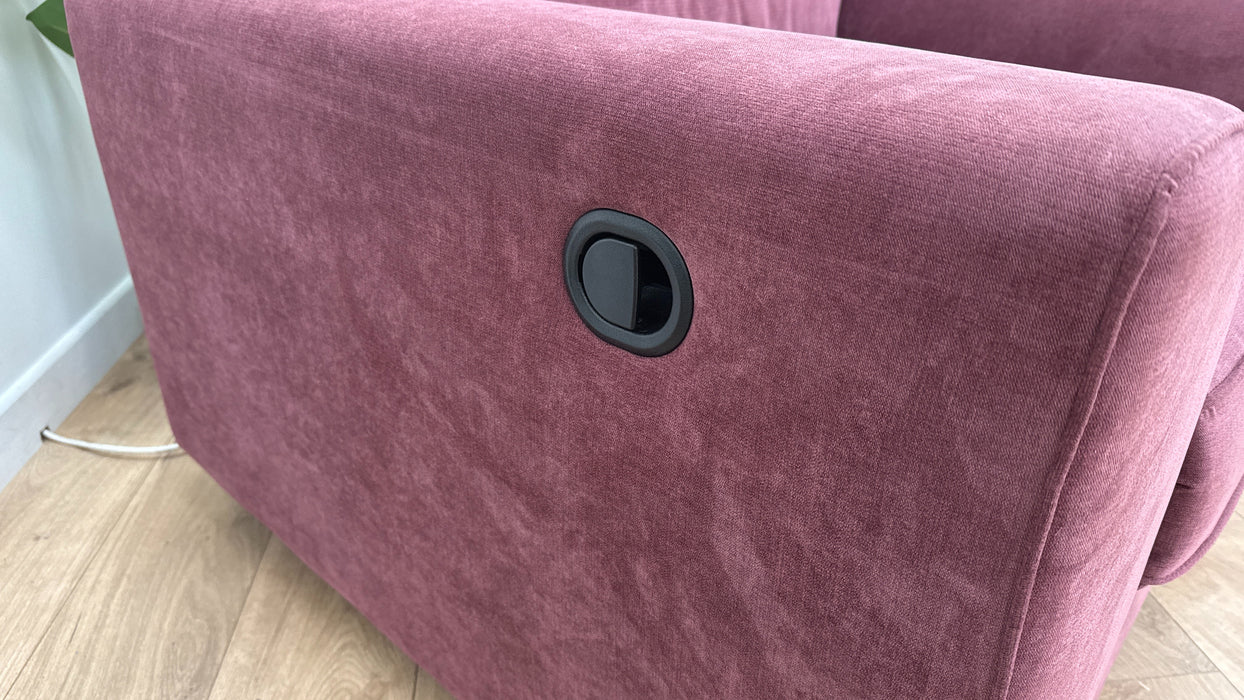 DFS Orka Reclining Fabric Chair in Wine