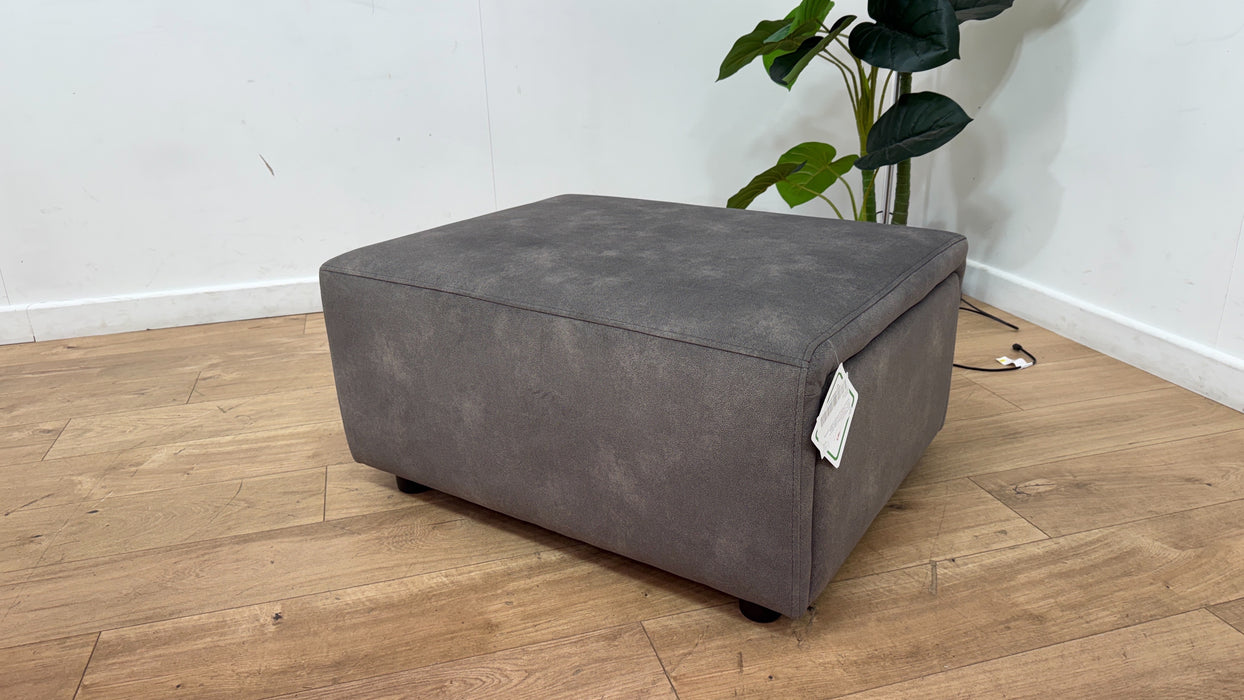 Sofology Premiere Fabric Designer Storage Footstool in Lifestyle Flecked Mocha