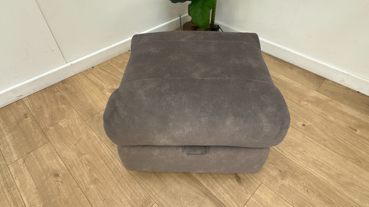 Sofology The Marvella Fabric Storage Footstool in Lifestyle Flecked Charcoal