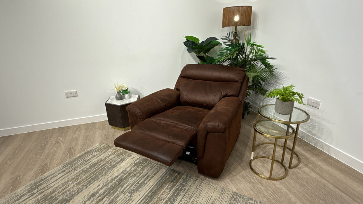 DFS Ronan Power Recliner Lift and Rise Chair In Walnut