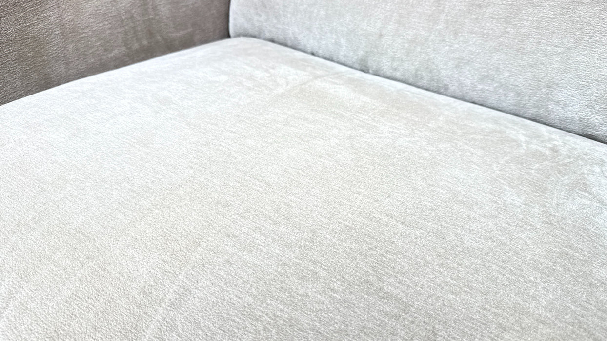 Sofology Horizon Fabric Loveseat Power Recliner/Headrest in Textured Chenille Mocha