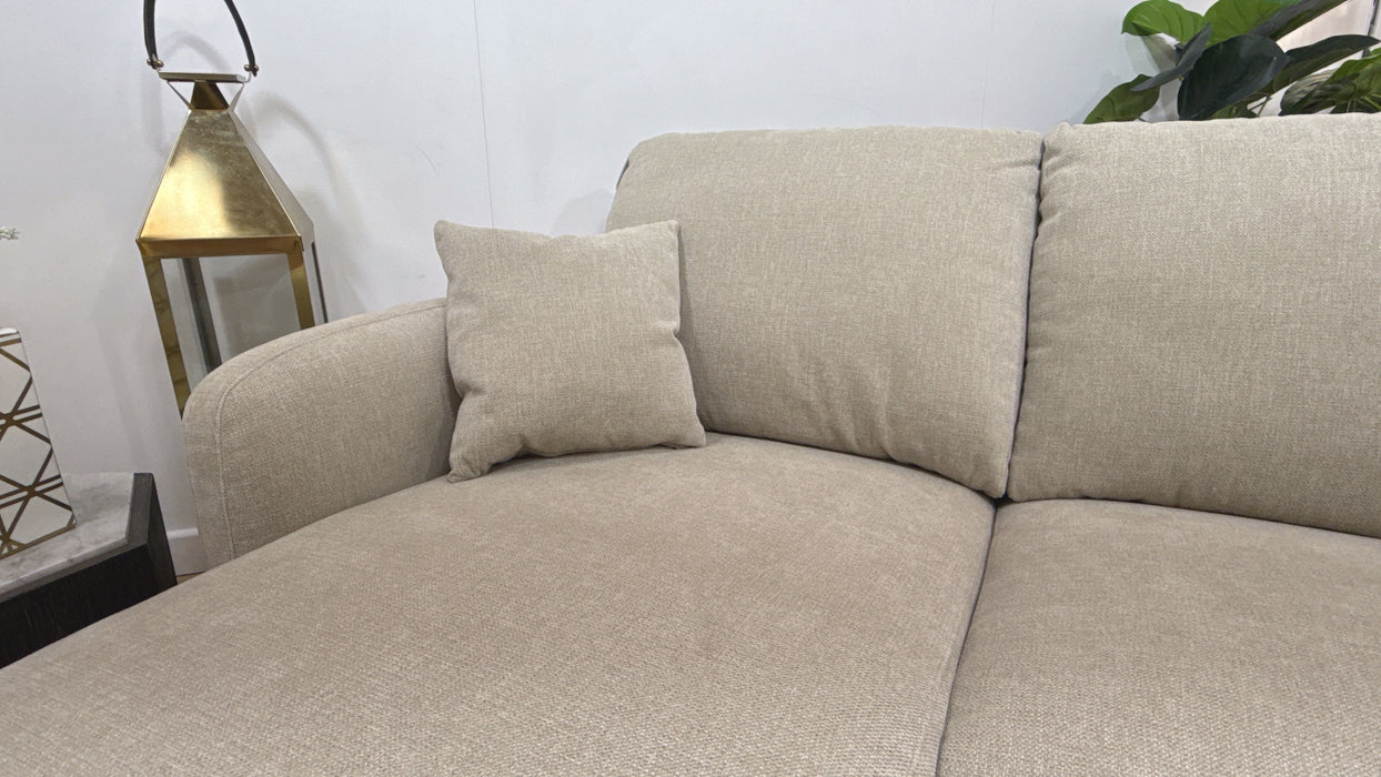 Sofology Restore Fabric 4 Seater Double Chaise in Pebble