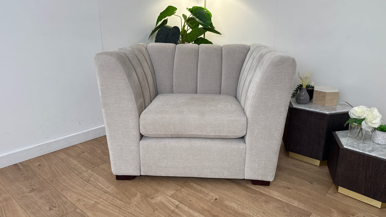 Sofology The Downtown Fabric Chair in Soft Chenille Linen