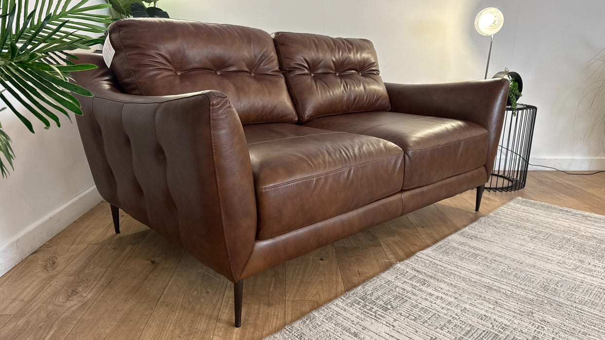 Sofology Cordelia Leather 2 Seater in Alaska Whiskey