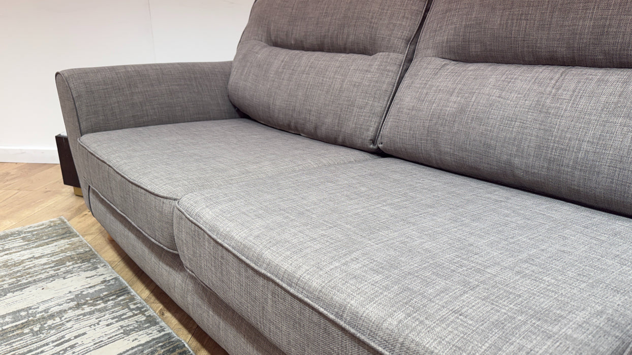 Sofology Hetty Fabric 3 Seater Full Back in Linoso Slate