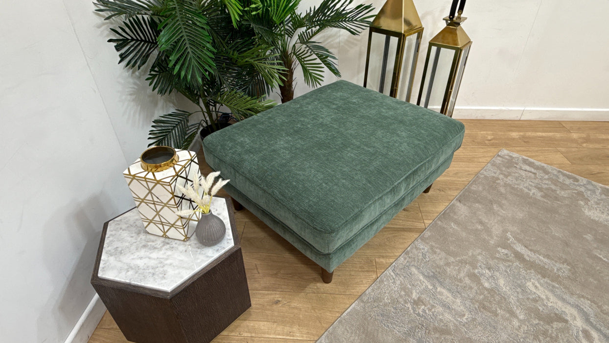 Sofology Cricket Combi Fabric Footstool in Nordic