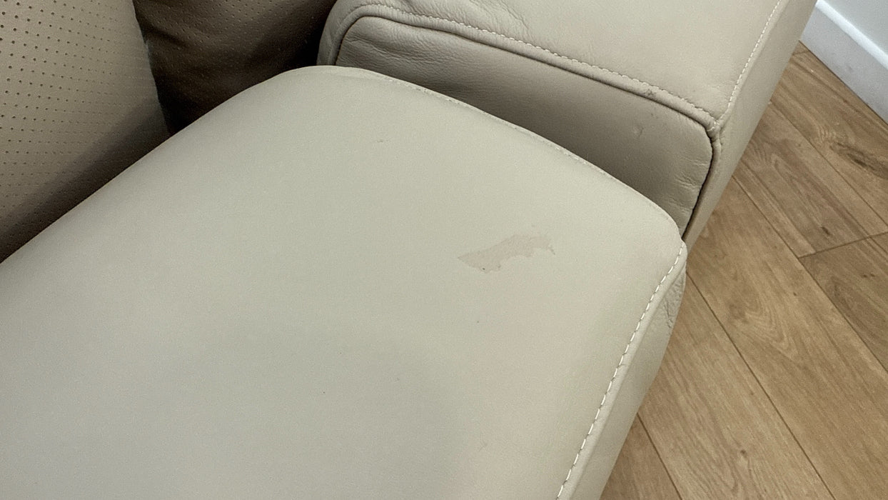 Sofology The Flex Leather 3 Seater Motion Back Large Full Back in Trusty Matt Stone