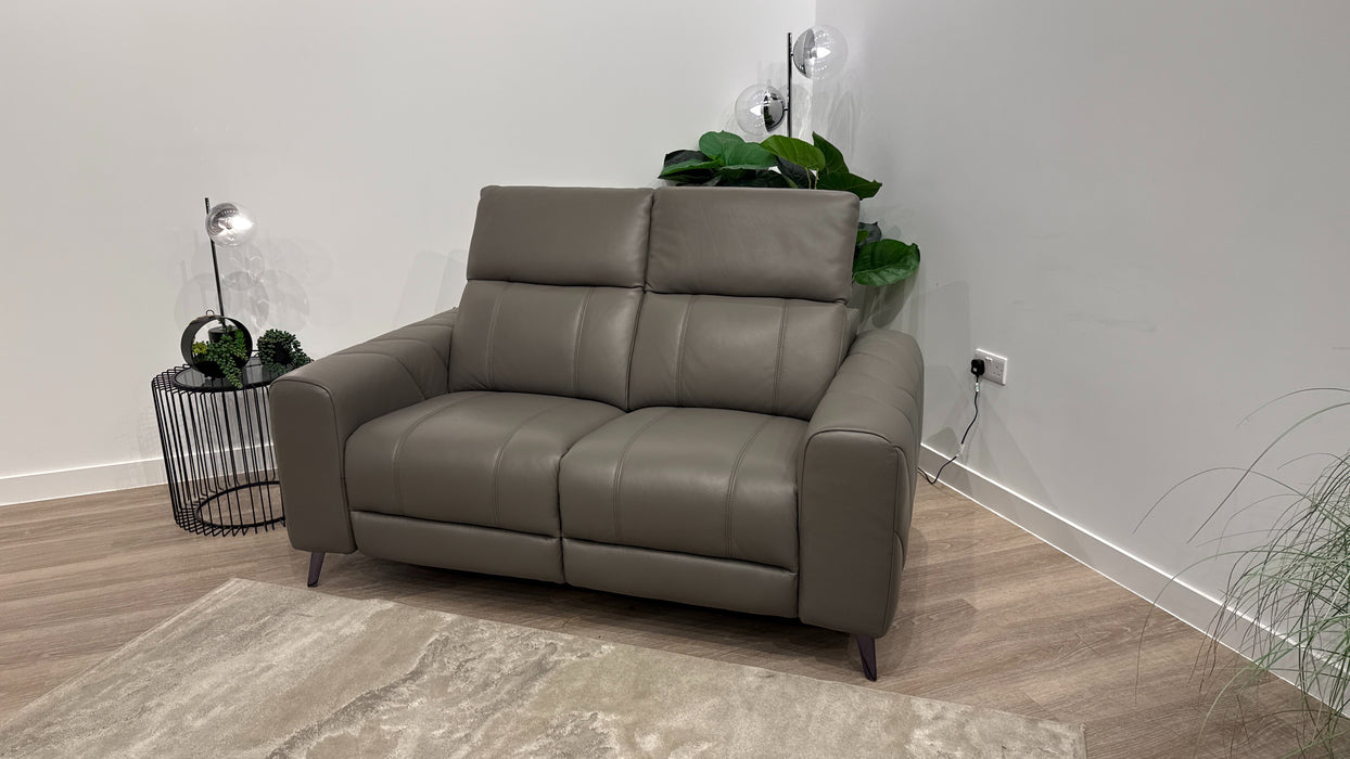 Sofology Allure Leather 2 Seater in Trusty Embossed Elephant
