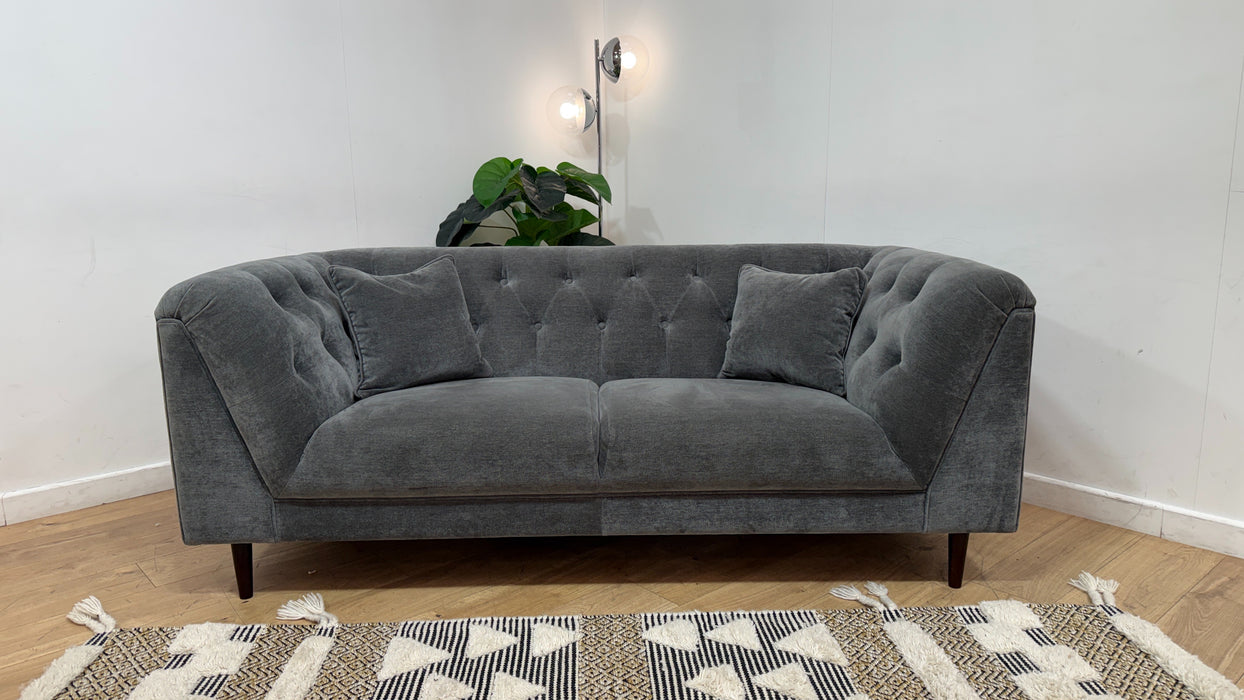 Sofology Bridgerton Fabric 3 Seater in Soft Chenille Slate