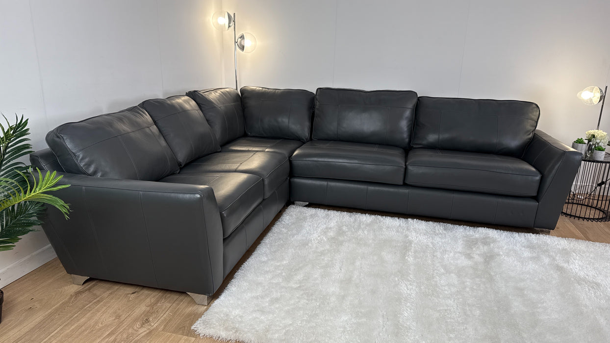 Sophia 2 CNR 3 Leather Sofa