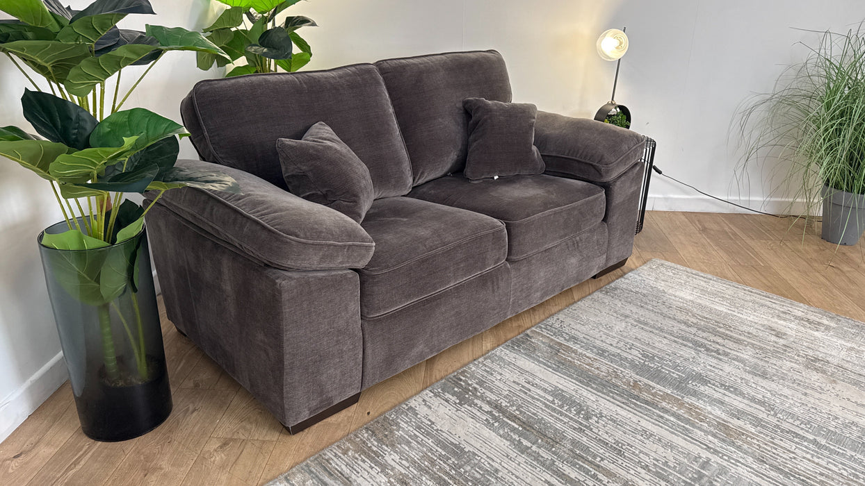 Sofology The Brixton 3 Seater Fabric Sofa in Soft Chenille Mocha All Over