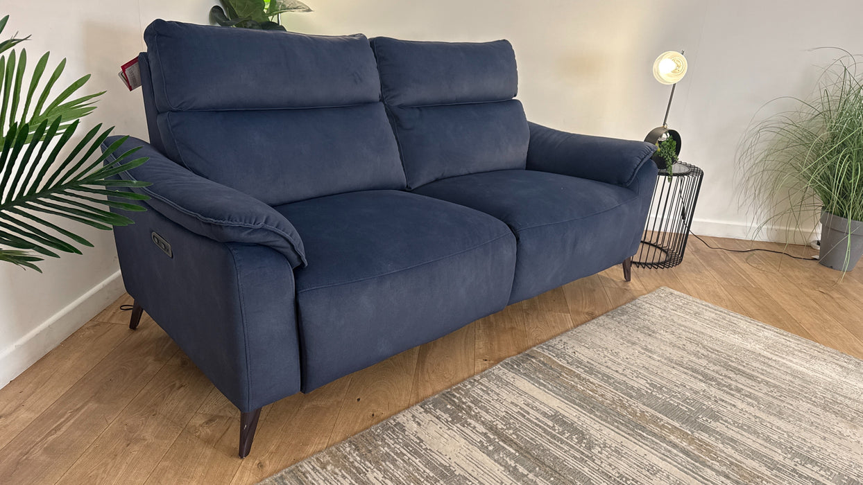 Sofology The Arlo Fabric 2.5 Seater Power Recliner in Lifestyle Flecked Navy