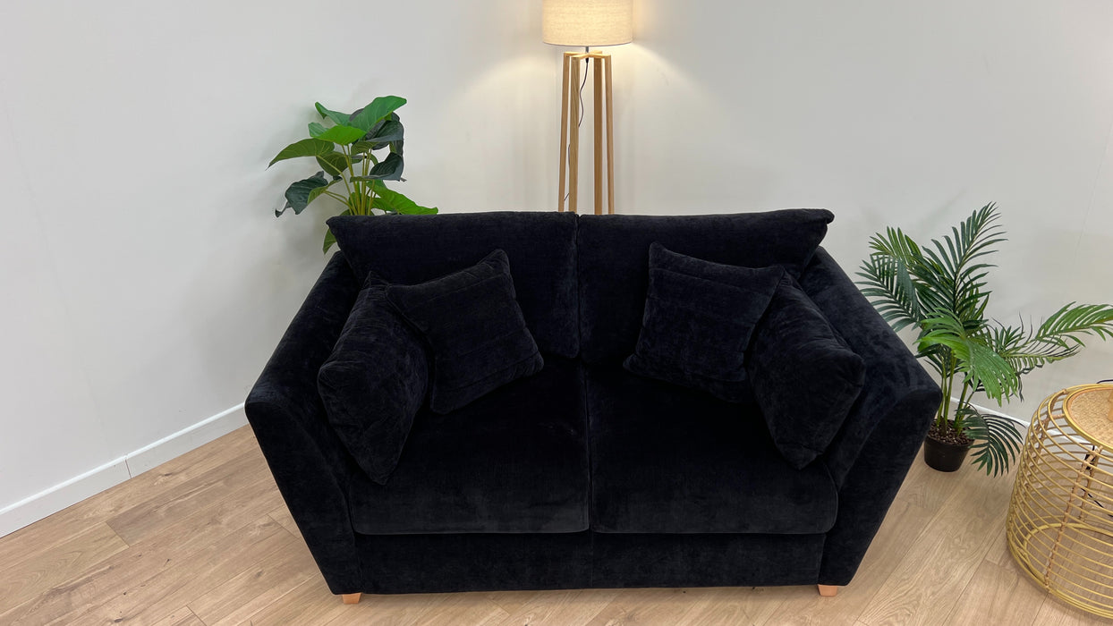 Calista 2 Seater - Fabric - Ebony All Over